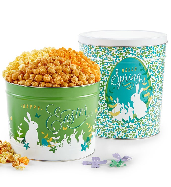 Easter Elegance 3 1/2 Gallon 3 Flavor Popcorn Tin